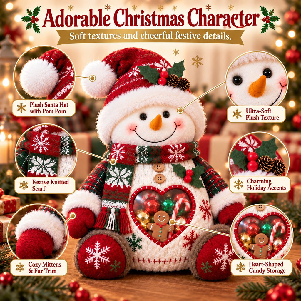 💯🎅 Refillable Christmas Figurine Treat Holder