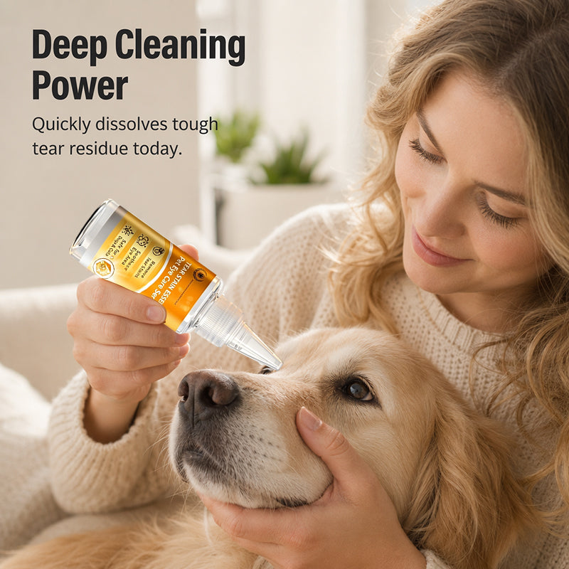 🔥Limited-time 50% off-Gentle Pet Eye Stain Remover Essence Nourishing Drops
