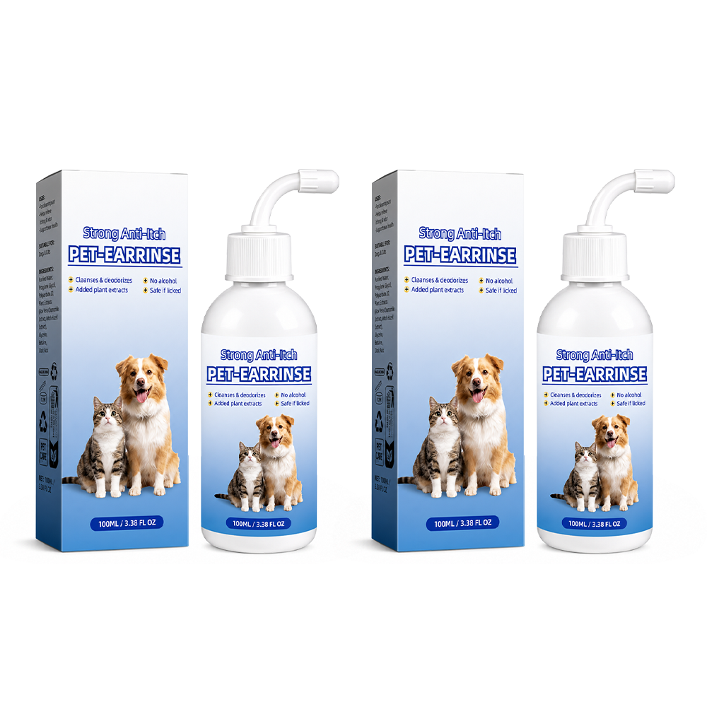 💧 Pet Ear Cleansing Solution – Daily Care for Clean, Fresh & Happy Ears 🐶🐈️ Trusted by 150,000+ Pet Owners 🐾