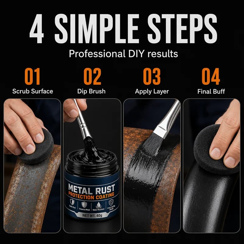 🔥😍LAST DAY 49% OFF 💥Metal Rust Protection Black Repair Paste