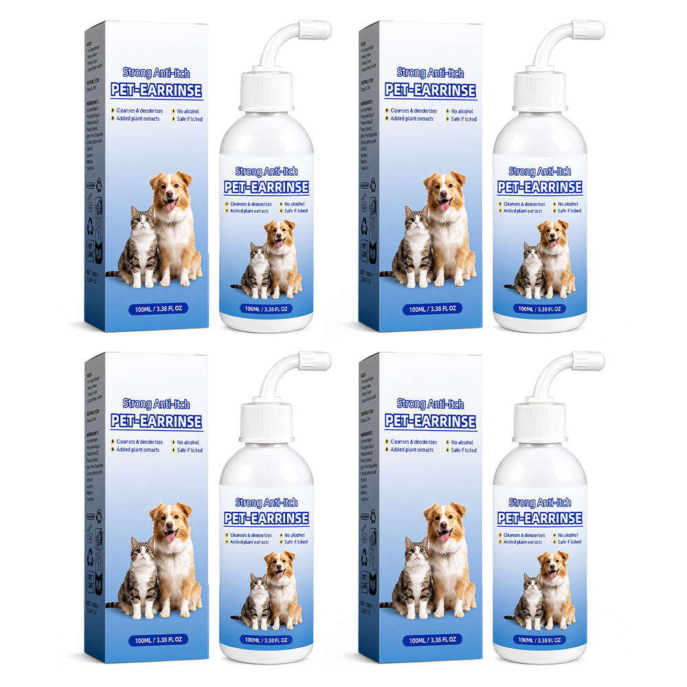 💧 Pet Ear Cleansing Solution – Daily Care for Clean, Fresh & Happy Ears 🐶🐈️ Trusted by 150,000+ Pet Owners 🐾