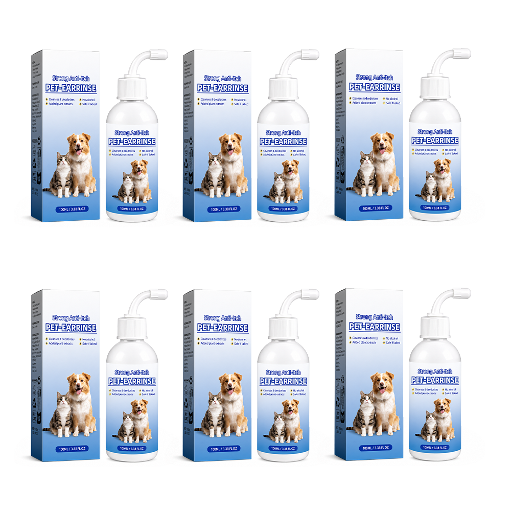 💧 Pet Ear Cleansing Solution – Daily Care for Clean, Fresh & Happy Ears 🐶🐈️ Trusted by 150,000+ Pet Owners 🐾