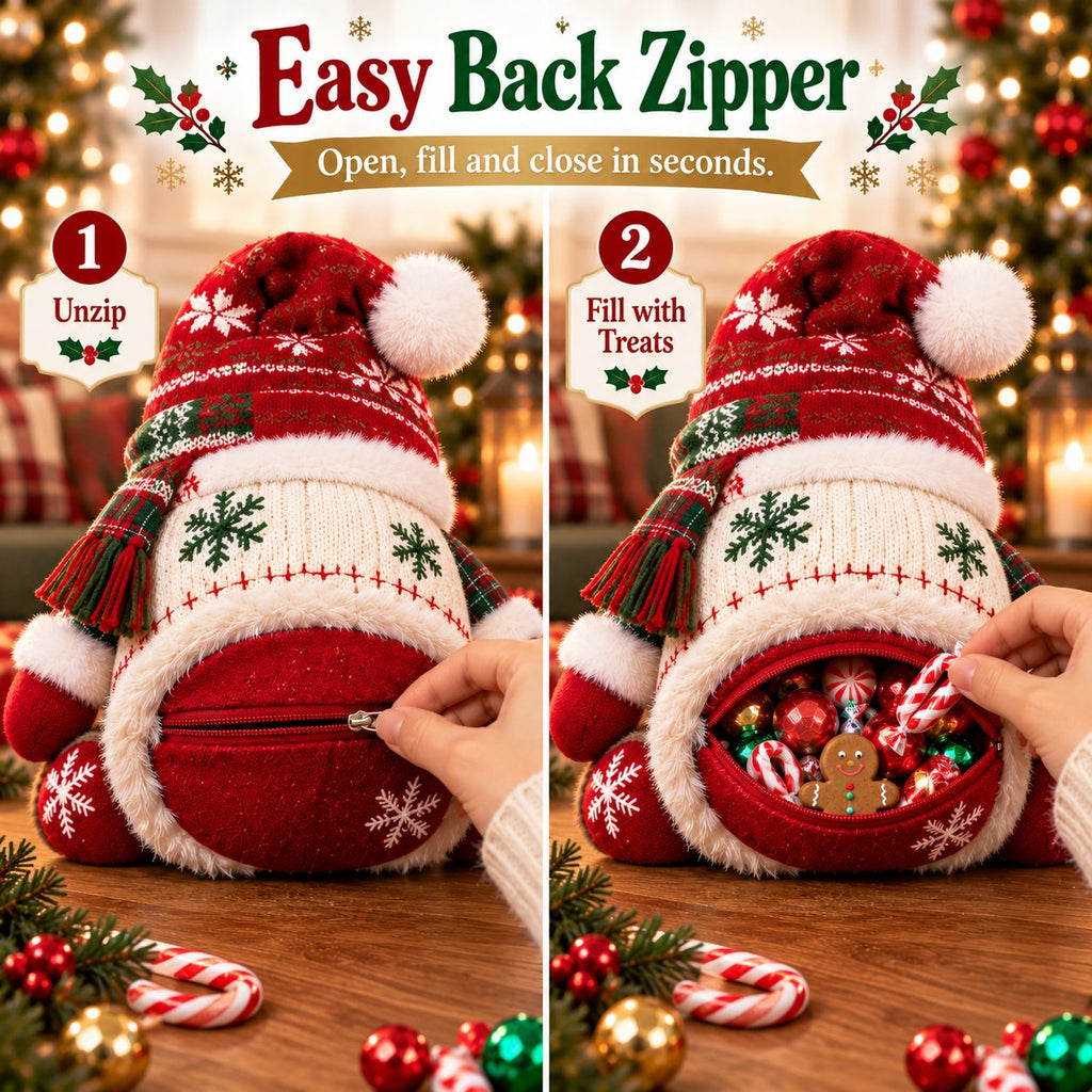 💯🎅 Refillable Christmas Figurine Treat Holder