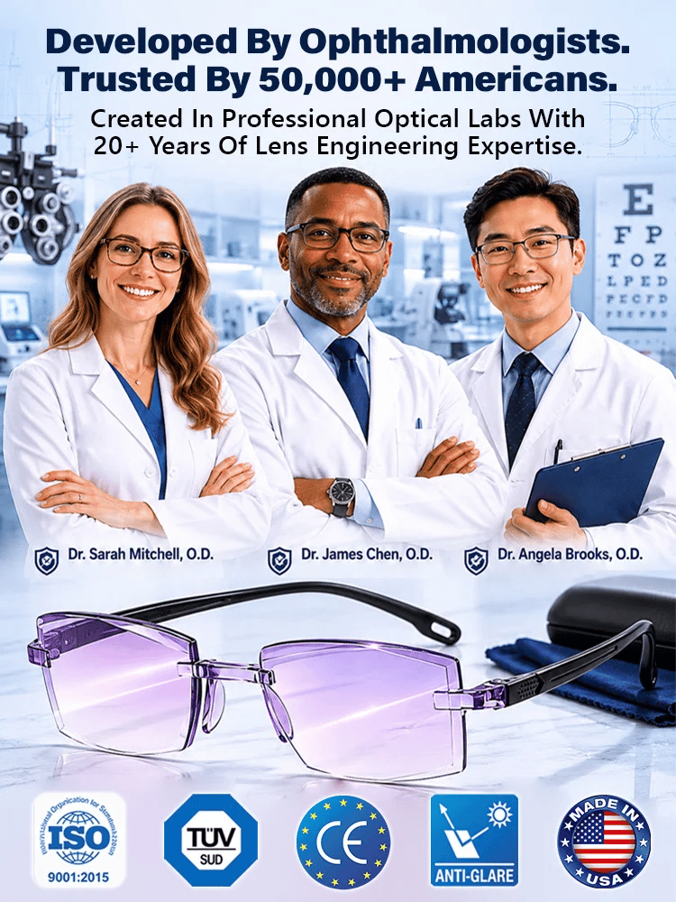 [Regain Your Youthful Vision] Smart Diamond‐Cut Reading Glasses 🔍