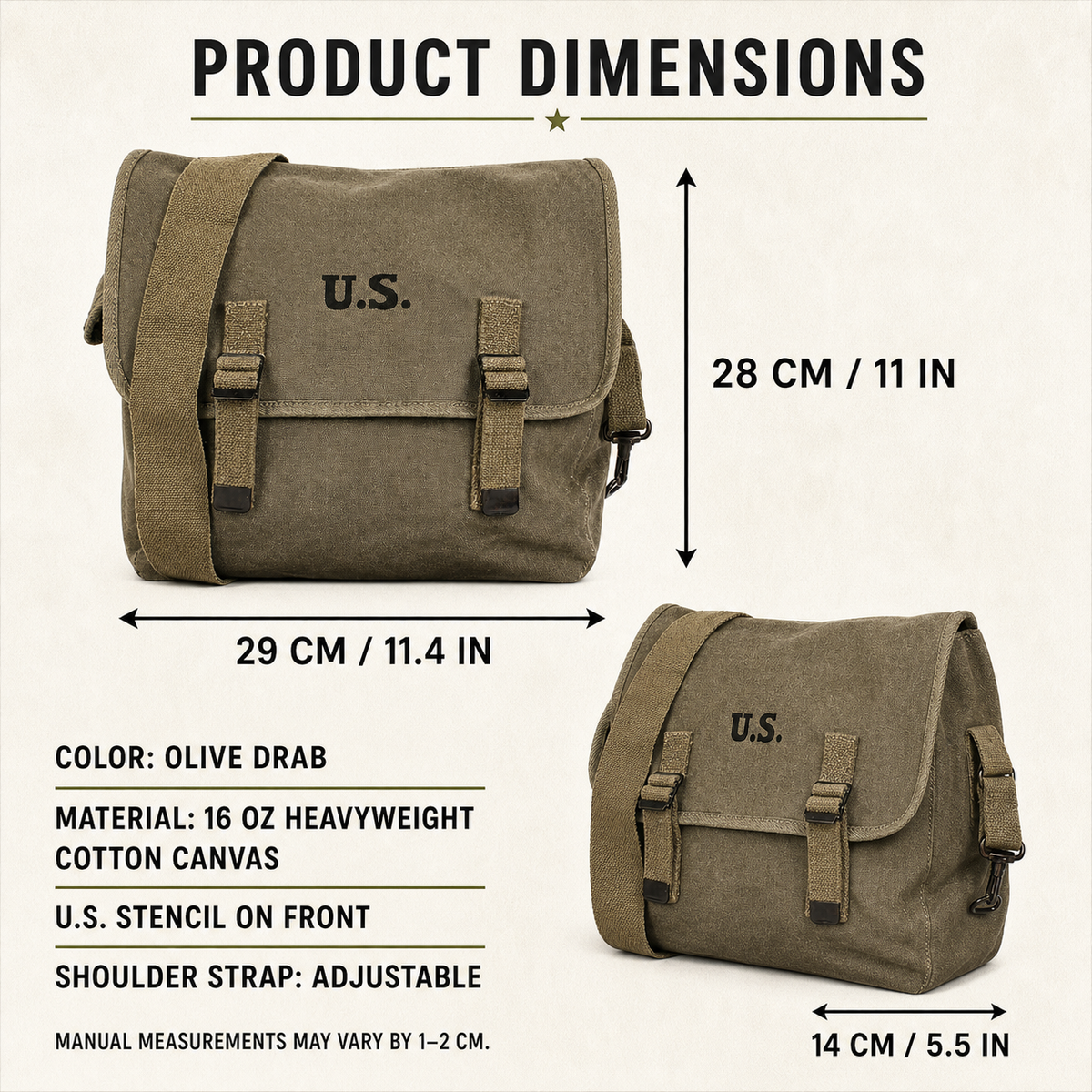 M-1936 Heavyweight Canvas Field Bag