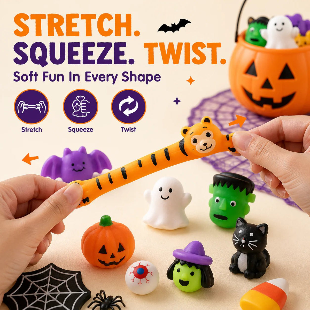 🔥Last Day 50% OFF - 🎃Halloween Mochi Squishy Toys