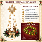✨Last Day 90% OFF✨✝️ Bethlehem Star of Faith™ – Lighted Nativity Wall Decor