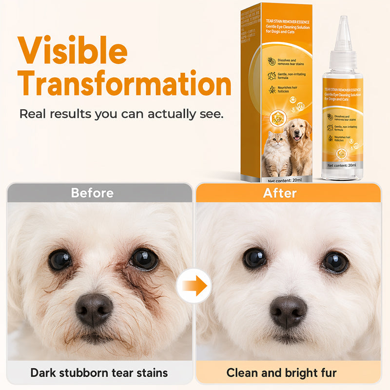 🔥Limited-time 50% off-Gentle Pet Eye Stain Remover Essence Nourishing Drops