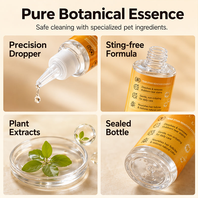 🔥Limited-time 50% off-Gentle Pet Eye Stain Remover Essence Nourishing Drops