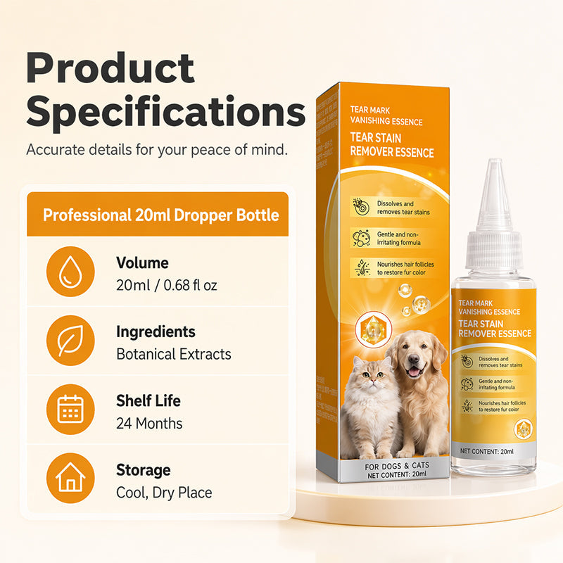 🔥Limited-time 50% off-Gentle Pet Eye Stain Remover Essence Nourishing Drops