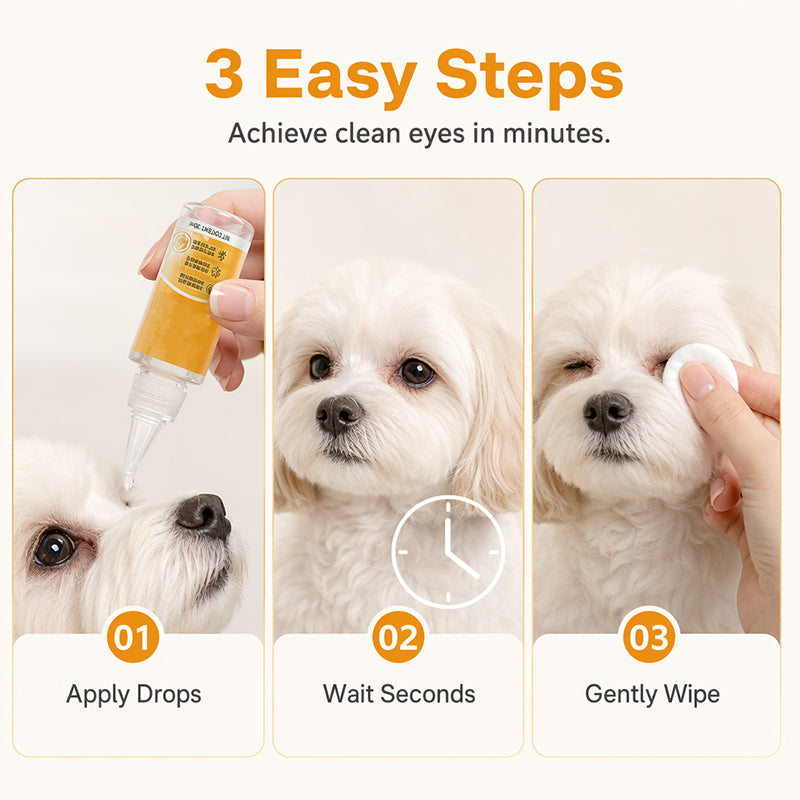 🔥Limited-time 50% off-Gentle Pet Eye Stain Remover Essence Nourishing Drops
