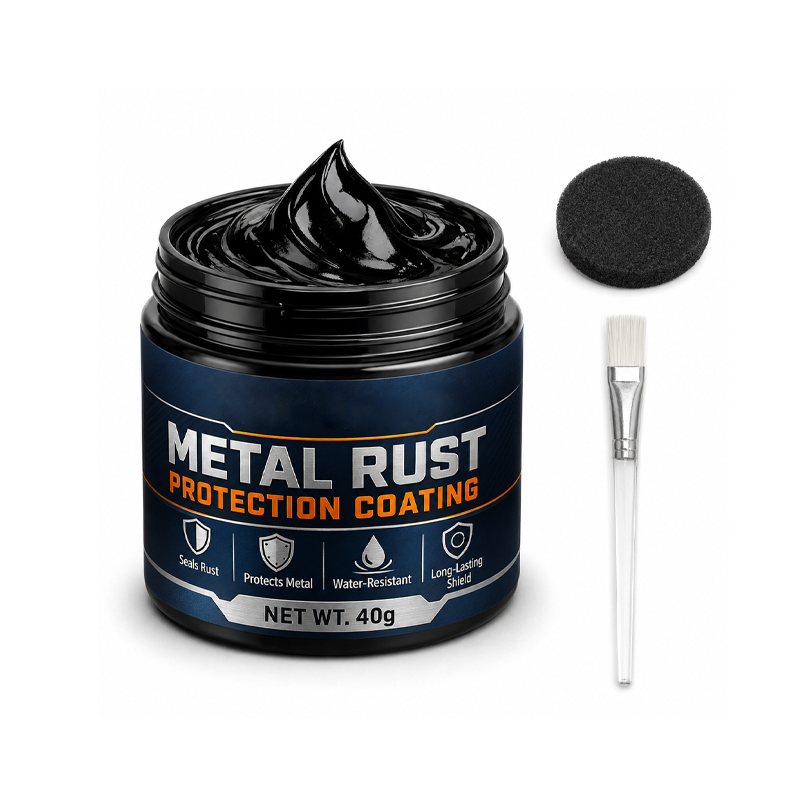 🏠2026 HOT SALE 50% OFF - Metal Rust Protection Black Repair Paste | Restores rusty gates, railings & tools. Forms protective coating – no need to replace! 🛡️